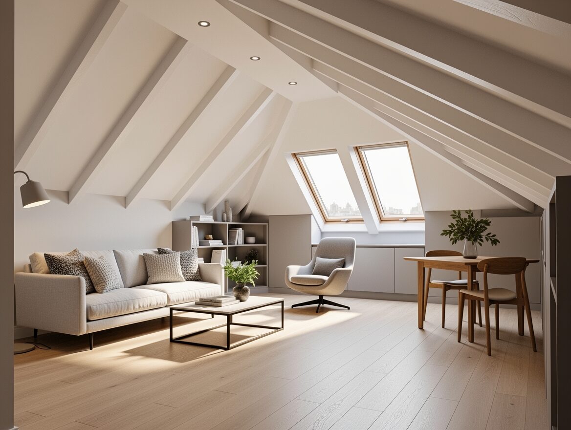Mansard loft conversion living space